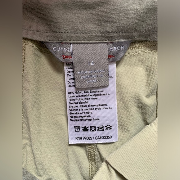 Outdoor Research Ferrosi Crop Pants Khaki Size 14 - Picture 9 of 9